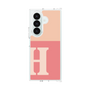 クリアケース［ オリジナル - initial two tone - H pink ］