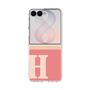 クリアケース［ オリジナル - initial two tone - H pink ］