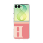 クリアケース［ オリジナル - initial two tone - H pink ］