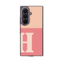クリアケース［ オリジナル - initial two tone - H pink ］