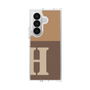 クリアケース［ オリジナル - initial two tone - H brown ］