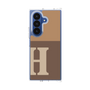 クリアケース［ オリジナル - initial two tone - H brown ］