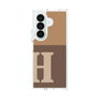 クリアケース［ オリジナル - initial two tone - H brown ］