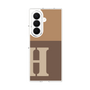クリアケース［ オリジナル - initial two tone - H brown ］