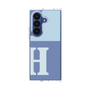 クリアケース［ オリジナル - initial two tone - H blue ］