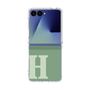クリアケース［ オリジナル - initial two tone - H green ］