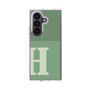 クリアケース［ オリジナル - initial two tone - H green ］