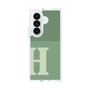 クリアケース［ オリジナル - initial two tone - H green ］