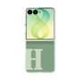 クリアケース［ オリジナル - initial two tone - H green ］