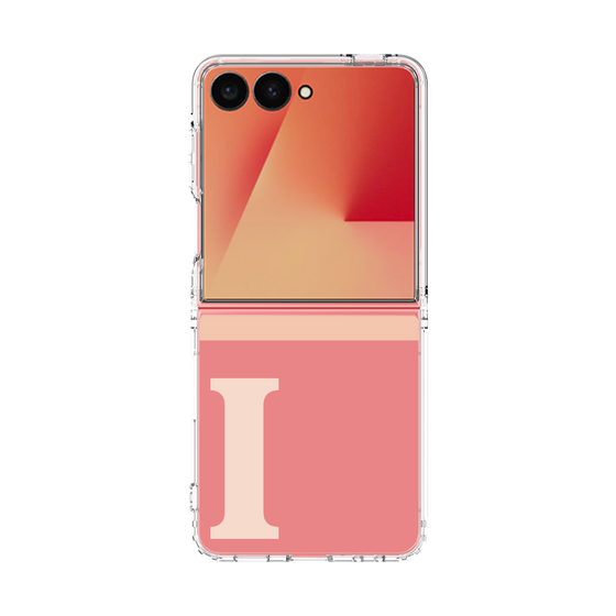 クリアケース［ オリジナル - initial two tone - I pink ］