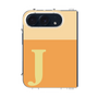 クリアケース［ オリジナル - initial two tone - J orange ］