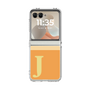 クリアケース［ オリジナル - initial two tone - J orange ］