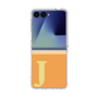 クリアケース［ オリジナル - initial two tone - J orange ］