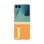 クリアケース［ オリジナル - initial two tone - J orange ］