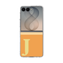 クリアケース［ オリジナル - initial two tone - J orange ］