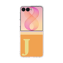 クリアケース［ オリジナル - initial two tone - J orange ］