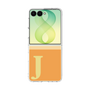 クリアケース［ オリジナル - initial two tone - J orange ］