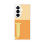 クリアケース［ オリジナル - initial two tone - J orange ］