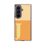 クリアケース［ オリジナル - initial two tone - J orange ］