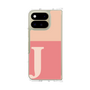 クリアケース［ オリジナル - initial two tone - J pink ］