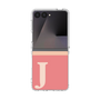 クリアケース［ オリジナル - initial two tone - J pink ］