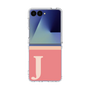 クリアケース［ オリジナル - initial two tone - J pink ］