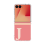 クリアケース［ オリジナル - initial two tone - J pink ］