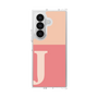 クリアケース［ オリジナル - initial two tone - J pink ］