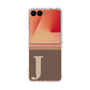 クリアケース［ オリジナル - initial two tone - J brown ］
