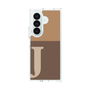クリアケース［ オリジナル - initial two tone - J brown ］