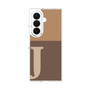 クリアケース［ オリジナル - initial two tone - J brown ］