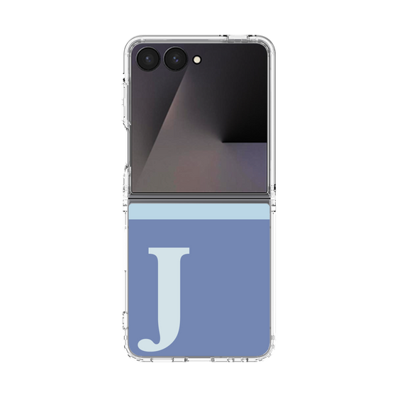 クリアケース［ オリジナル - initial two tone - J blue ］