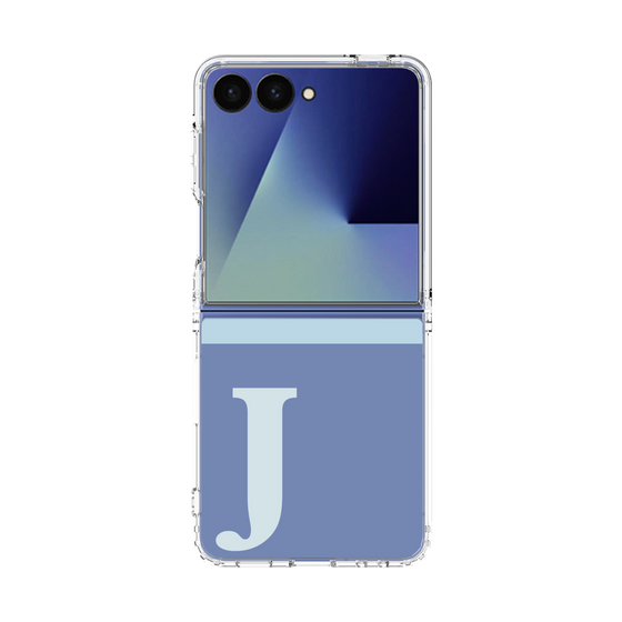 クリアケース［ オリジナル - initial two tone - J blue ］