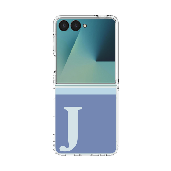 クリアケース［ オリジナル - initial two tone - J blue ］