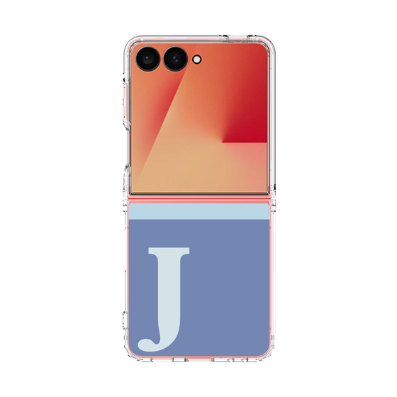 クリアケース［ オリジナル - initial two tone - J blue ］
