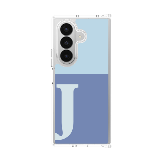 クリアケース［ オリジナル - initial two tone - J blue ］
