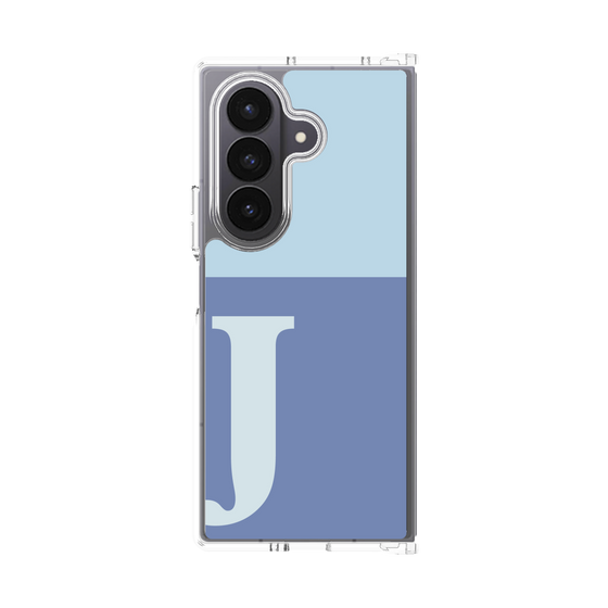 クリアケース［ オリジナル - initial two tone - J blue ］
