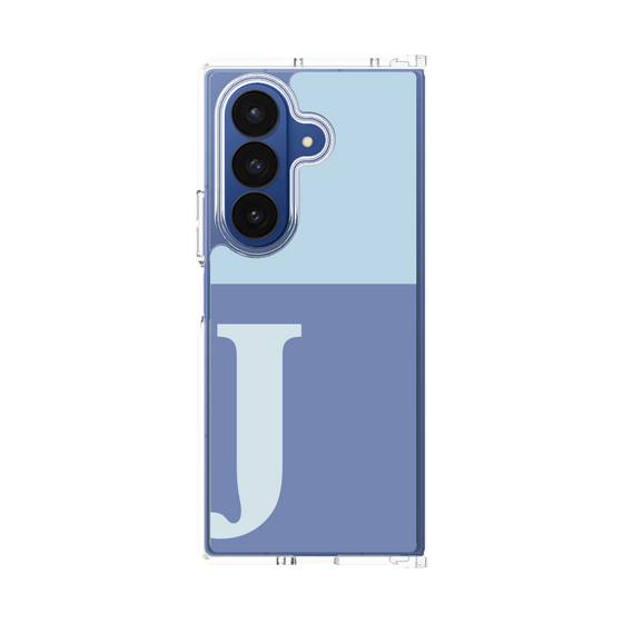クリアケース［ オリジナル - initial two tone - J blue ］
