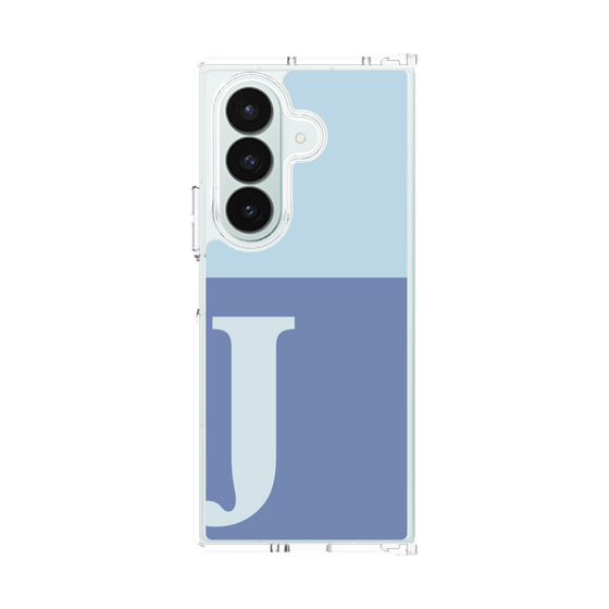 クリアケース［ オリジナル - initial two tone - J blue ］