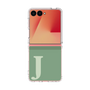 クリアケース［ オリジナル - initial two tone - J green ］