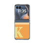 クリアケース［ オリジナル - initial two tone - K orange ］