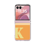 クリアケース［ オリジナル - initial two tone - K orange ］