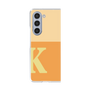 クリアケース［ オリジナル - initial two tone - K orange ］