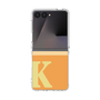 クリアケース［ オリジナル - initial two tone - K orange ］