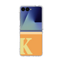 クリアケース［ オリジナル - initial two tone - K orange ］