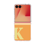 クリアケース［ オリジナル - initial two tone - K orange ］