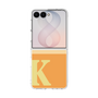 クリアケース［ オリジナル - initial two tone - K orange ］