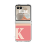 クリアケース［ オリジナル - initial two tone - K pink ］