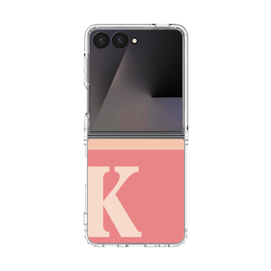 クリアケース［ オリジナル - initial two tone - K pink ］