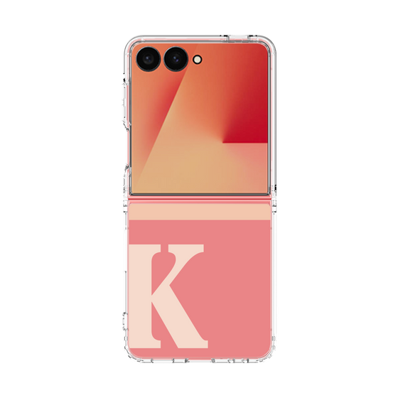 クリアケース［ オリジナル - initial two tone - K pink ］